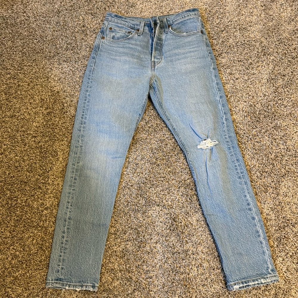 501 high rise Levi jeans